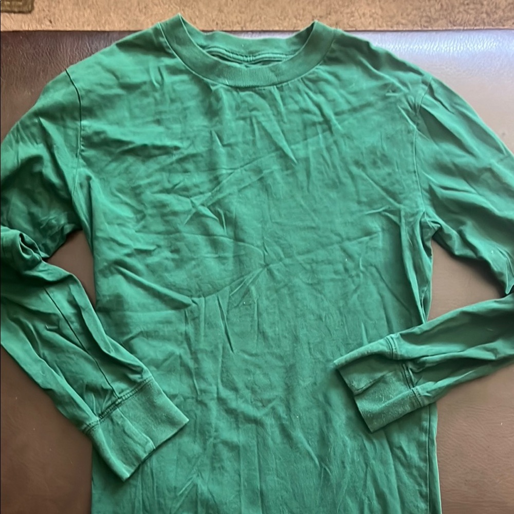 Kids Cherokee Green Long Sleeve T-shirt, Size L